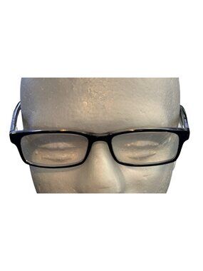 Max by Max Cole O 06 Black Rectangle Eyeglass Frames 51-17-140 Rx Ready